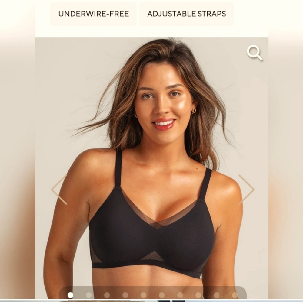 Honeylove Crossover Bra/XL/ adjustable straps/underwire free/removable pads